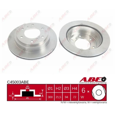 Afbeelding van ABE Remschijven C45003ABE