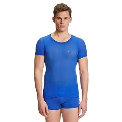 Afbeelding van FALKE heren T shirt Ultralight Cool thermoshirt blauw (yve) Maat: L