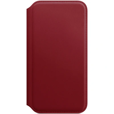 Afbeelding van Origineel Apple iPhone X Hoesje Echt leder Bookcase Rood Telefoonhoesje