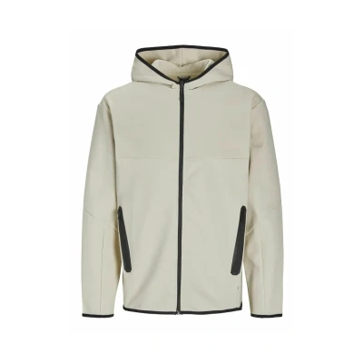 Afbeelding van Jack &amp; Jones Jcofusion Sweater met rits, Heren, Maat: Medium, Moonbeam