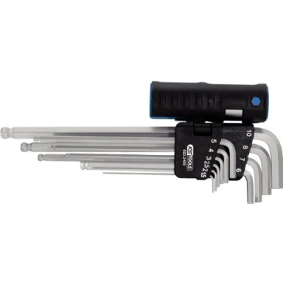Afbeelding van KS Tools, Inbussleutel, 3 in 1 haakse steeksleutelset XL