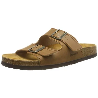 Afbeelding van Dr. Brinkmann heren slippers, bruin, 45 EU