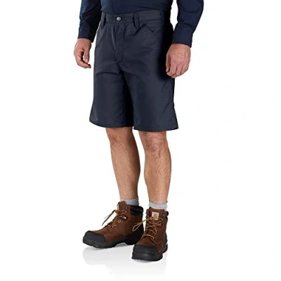 Afbeelding van Werkshorts Carhartt Men Rugged Stretch Canvas Short Navy Maat 28