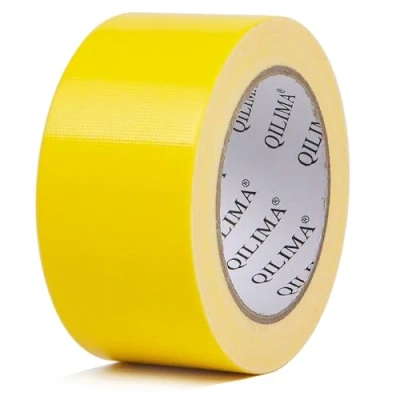 Afbeelding van QILIMA de Premium Rang van kanaalband 2 Duim X 28 Yards Gemakkelijke Scheur Residu Vrije Sterke Zelfklevende Kleur Geel