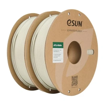Afbeelding van eSUN Geüpgraded Mat PLA 3D Printer Filament, Filament 1.75mm, Maatnauwkeurigheid +/ 0.02mm, 1kg Spoel (2.2 LBS) Print voor Printers (Licht Kaki 2KG, 2KG)