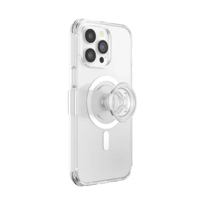 Afbeelding van PopSockets: PopCase PlantCore voor MagSafe Plantaardige Hoesje iPhone 14 Pro Max met een Verplaatsbare PopGrip Slide Standaard en Grip Verwisselbare Top Clear