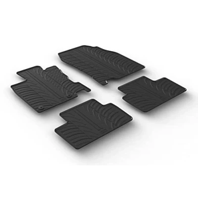 Afbeelding van Gledring Rubbermatten passend voor Renault Kadjar 6/2015 (T profiel 4 delig + montageclips)