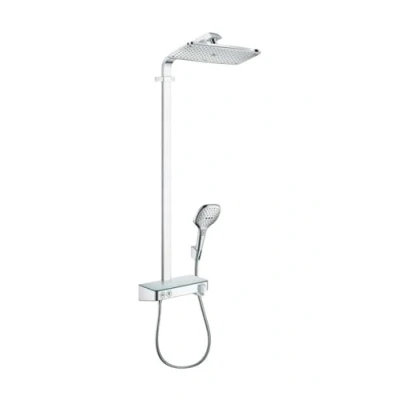 Afbeelding van Hansgrohe raindance e showerttablet select 300 douchecombinatie 360mm hoofddouche 380mm arm 1jet thermostaat chroom 27288000