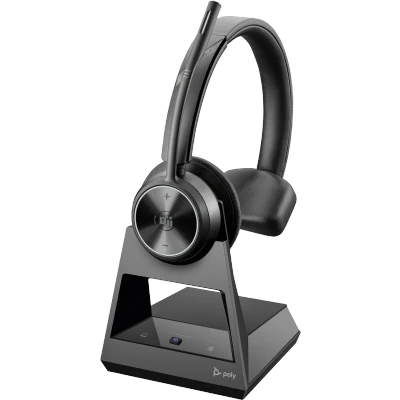 Afbeelding van HP Poly Savi 7310 M Office DECT On Ear headset Computer Mono Zwart Volumeregeling, Microfoon uitschakelbaar (mute)