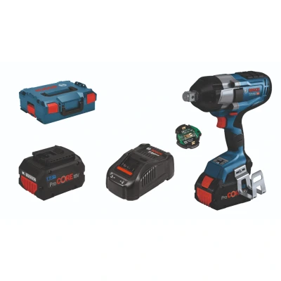 Afbeelding van Bosch GDS 18V 1050 HC Accu slagmoeraanzetter set in L Boxx 06019J8202