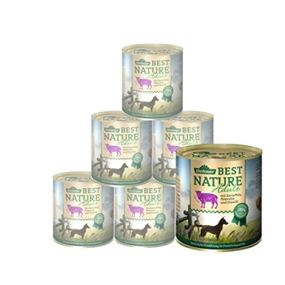 Afbeelding van Dehner Best Nature hondenvoer voor volwassenen, lam en aardappelen met peterselie, 6 x 800 g (4,8 kg)