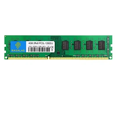 Afbeelding van Rasala 4GB PC3L 12800U DDR3 1600MHz DDR3L PC3 12800 RAM DIMM geheugen UDIMM 240Pin 2RX8 CL11 Non ECC 1,35V /1,5V voor desktop