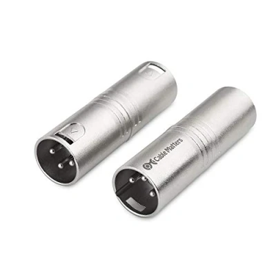 Afbeelding van Cable Matters 2 Pack XLR naar geslachtswisselaar Adapter Man