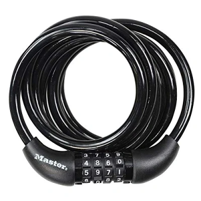 Afbeelding van MasterLock Spiraalkabelslot, 1,80m x 8mm
