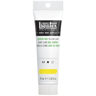 Afbeelding van Liquitex 1045889 Professional Heavy Body acrylverf in kunstenaarskwaliteit met uitstekende lichtechtheid en boterachtige consistentie, 59ml Tube, Cadmium Free Yellow Light