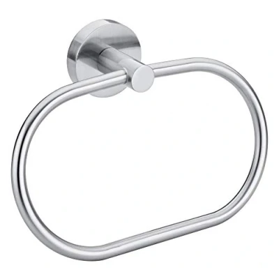 Afbeelding van tesa® Moon handdoekring, roestvrijstalen look, zelfklevend, 53 mm x 184 130