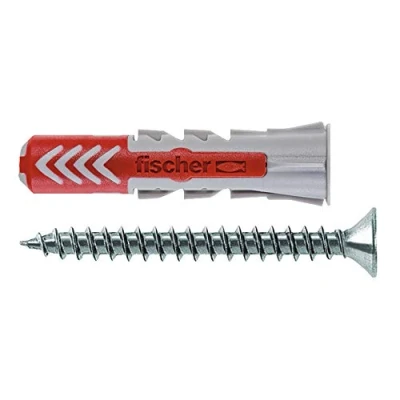 Afbeelding van fischer Muur pluggen en schroeven 5x25 DuoPower betonpluggen box 35 stuks