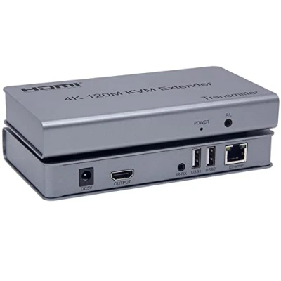 Afbeelding van Swallows HDMI KVM Extender 4K 120M door RJ45 Ethernet Cat5e Cat6 Kabelconverter TX RX Ondersteuning USB Muis Toetsenbord Touchscreen Extension