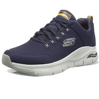 Afbeelding van Skechers Arch Fit Paradyme Sneaker voor heren, Navy Textiel Trim, 45.5 EU