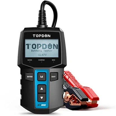 Afbeelding van TOPDON BT100 100 2000 CCA Auto Alternator Tester Digitale Batterij Analyzer voor Auto/Vrachtwagen/Motor/ATV/SUV/Boot/Jacht
