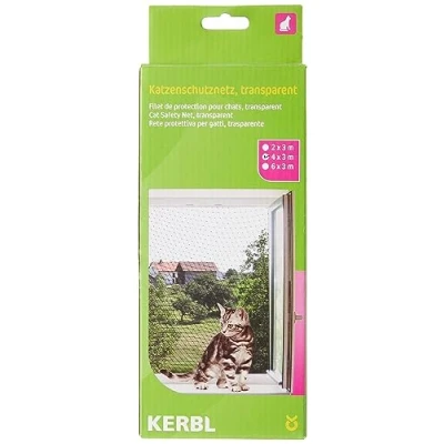 Afbeelding van Kerbl Kattenbeschermingsgaas Transparant 4x3m