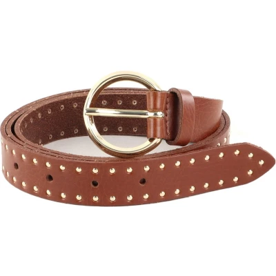 Afbeelding van Vanzetti BELT Rivets AND Buckle Riem, Dames, Maat: 65, Cognac