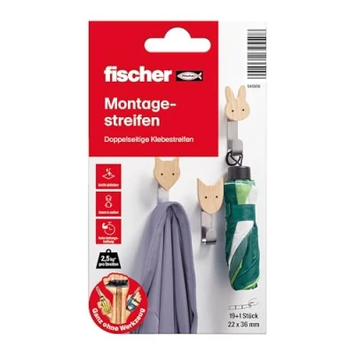 Afbeelding van Fischer 545956 Dubbelzijdige kleefpads 19 stuk(s)