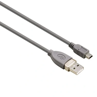 Afbeelding van Hama USB 2.0 Extension Cable, A plug Mini B plug, 0.25 m kabel 0,25 Grijs