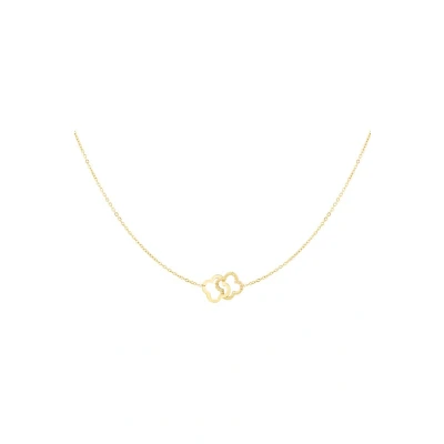 Afbeelding van Lincked Lucky Clovers Ketting goudkleur klaver
