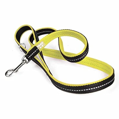 Afbeelding van Julius K9 IDC Powair Leash, Maat: 1,2 m met handvat en kleine karabijnhaak, Neon