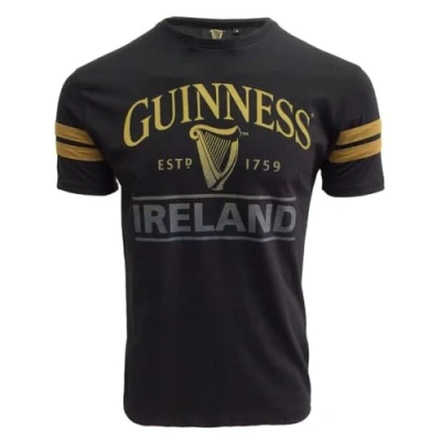 Afbeelding van Zwart/Deep Tan Guinness T shirt, Zwart, L