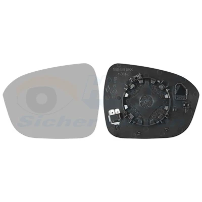 Afbeelding van VAN WEZEL 3376837 Spiegelglas Links NISSAN: Juke II (F16) 1.0, 1.6 Hybrid, DIG T 117 2019