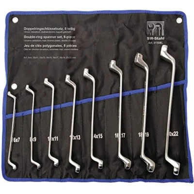 Afbeelding van SW Stahl 01508L ringsleutelset CV gebogen