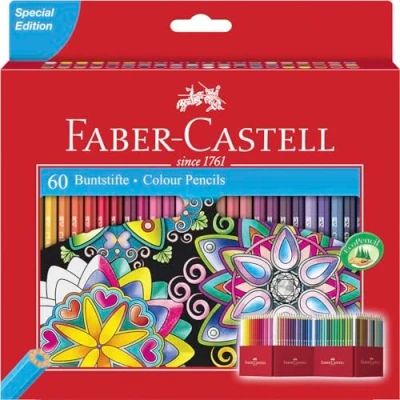 Afbeelding van Faber Castell 111260 Castle Kleurpotloden, 60 Stuks, in Kartonnen Etui