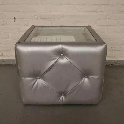Afbeelding van Pouffe Table Zilver