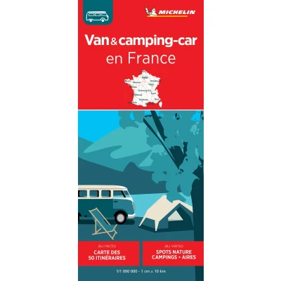 Afbeelding van Michelin 768 Van &amp; Camping Car Frankrijk Wegenkaart Kleurloos Reisboeken Kaarten