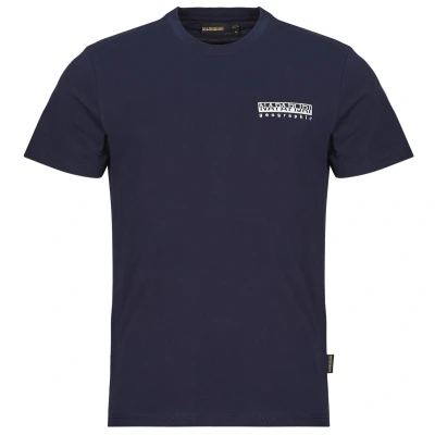 Afbeelding van Napapijri Vignoni BACK Tshirt print, Heren, Maat: XXL, Blu marine