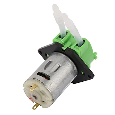 Afbeelding van 12 V Peristaltische Vloeistofpomp Doseerpomp High Flow Zelfaanzuigende Pomp voor Aquarium Lab Chemische Analyse(groen)