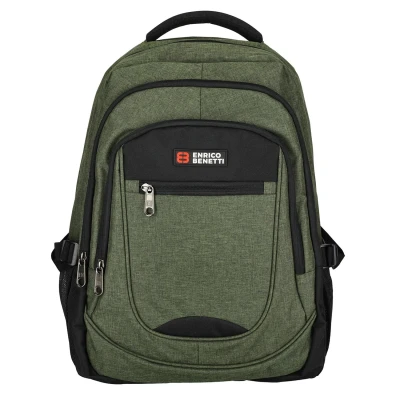 Afbeelding van Enrico Benetti Hamburg 17&quot; Laptop backpack olijfgroen Laptoptas Laptoprugzak