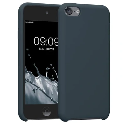 Afbeelding van kwmobile hoes geschikt voor Apple iPod Touch 6G / 7G (6de en 7de generatie) Beschermhoes mediaspeler Backcover in leisteen