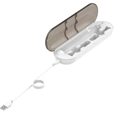 Afbeelding van ABS Draagbare Elektrische Tandenborstel Oplader Opladen Case voor Philips SONICARE Diamond Clean (Wit 1m Kabel)