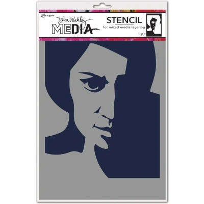 Afbeelding van Ranger Media stencil Pensive face