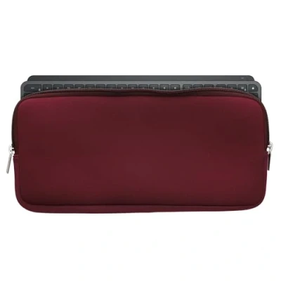 Afbeelding van kwmobile toetsenbord hoes geschikt voor Logitech Mx Keys Mini Wireless hoesje Neopreen keyboard beschermhoes Reis case met rits Keyboards cover in braam