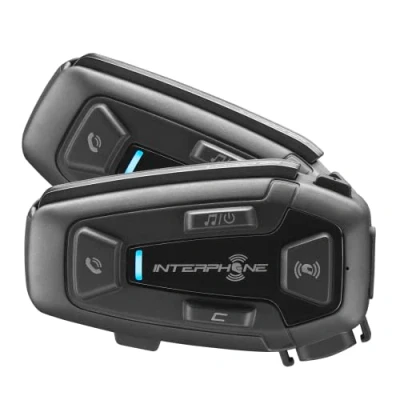 Afbeelding van Interphone U COM 8R Communicatiesysteem Dubbele Set, zwart