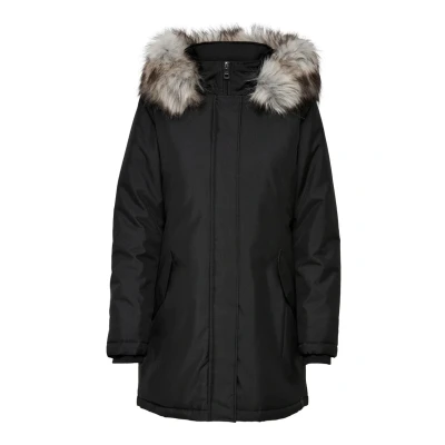 Afbeelding van ONLY Onlnewkaty Parka, Dames, Maat: XL, Black detail nature fur