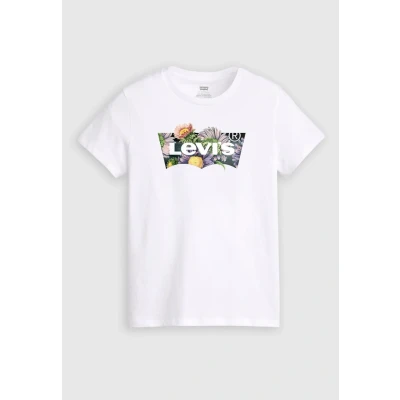 Afbeelding van Levi&#039;s Women&#039;s LSE The Perfect Tee Graphic Tee, kleur Lse_bw Floral Fill B, maat L, L