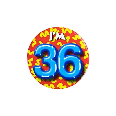 Afbeelding van I&#039;m 36 Button Jaar 5,5cm