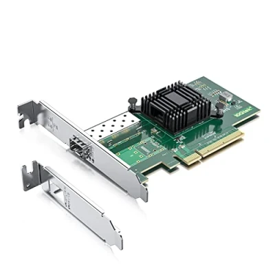 Afbeelding van 10Gtek® 10GbE PCIE Network Card for Intel X520 DA1, 82599EN Chip, Single SFP+ Ports, 10Gbit PCI Express x8 LAN Adapter, 10Gb NIC Windows Server/Linux/VMware