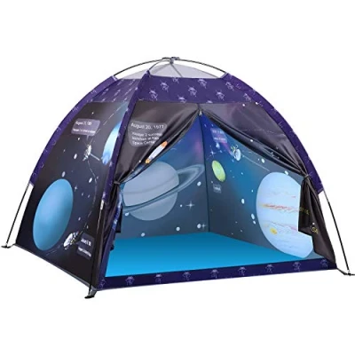 Afbeelding van Exqline Speeltent voor Kinderen, Kindertent Binnen en Buiten, Universum Heelal Thematent Pop up Tent Campingtent Jongens Meisjes, Cadeau Kinderen