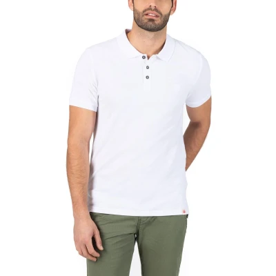 Afbeelding van TIMEZONE Heren Polo regular fit Wit S Volwassenen